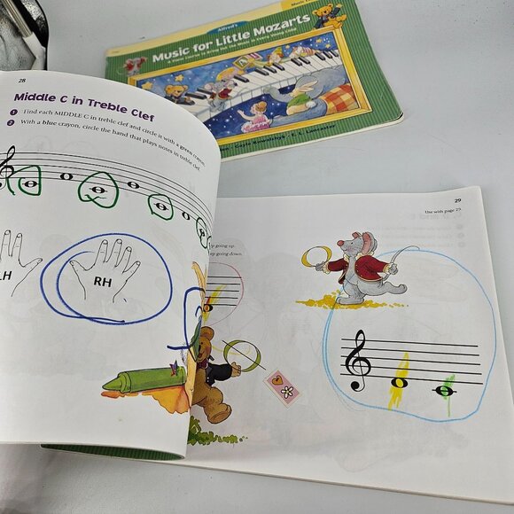 Alfred Music for Little Mozart Piano Learning Prep Level 2 Lesson Workbook Lot 2 - Picture 8 of 13